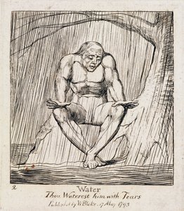 Water, thou waterest him with tears, plate 2 of 